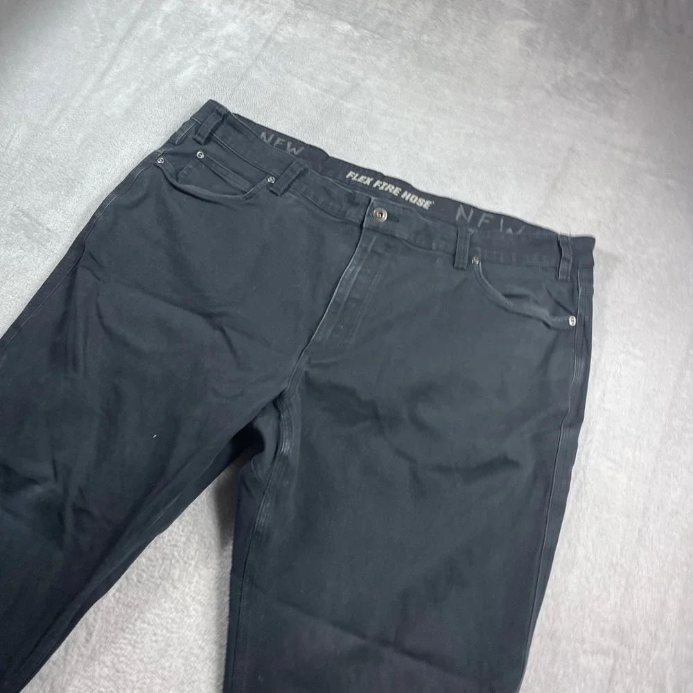 Duluth Trading Co Flex‎ Fire Hose Relaxed Fit Black Work Pants 44x30 Mens